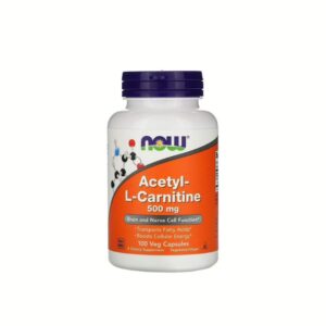 Atsetüül L karnitiin (Acetyl L Carnitine), 500 mg, 100 kapslit NOW Foods