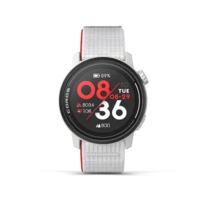 Coros Pace 3 GPS spordikell, valge nailonrihmaga (2)