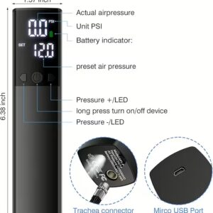 Elekriline pallipump rattapump 2000mAh akuga, USB