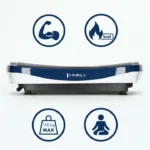 Fitness Vibratsiooniplaat 3D mati ja kahe mootoriga SVP13 HMS10