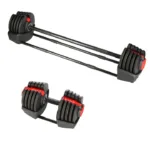 HMS SGR40 PRO SET 2in1 reguleeritav hantel ja kang 43,5 kg0