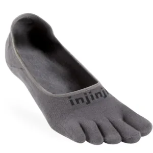 Тонкие носки Injinji SPORT PED с очень низким носком, серые.