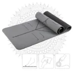 a yoga mat with a pattern on it