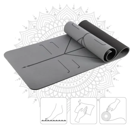a yoga mat with a pattern on it