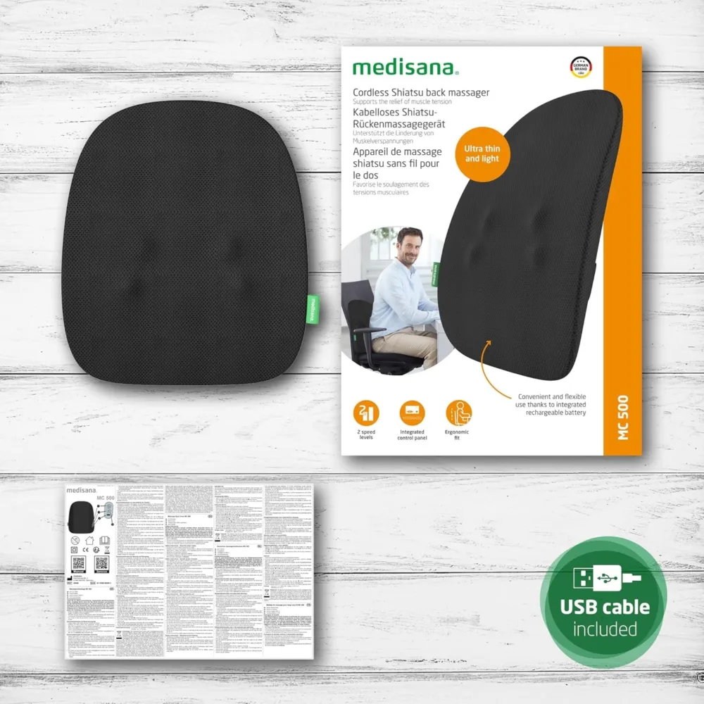 Juhtmevaba Shiatsu seljamasseerija Medisana MC 5005