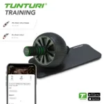 Kõhulihaste treeningrull ühe rattaga TUNTURI Pro Deluxe põlvematiga3