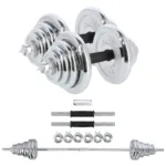 Metallist kroomitud kangi ja hantlite komplekt 50KG HMS STC500