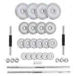 Metallist kroomitud kangi ja hantlite komplekt 50KG HMS STC502