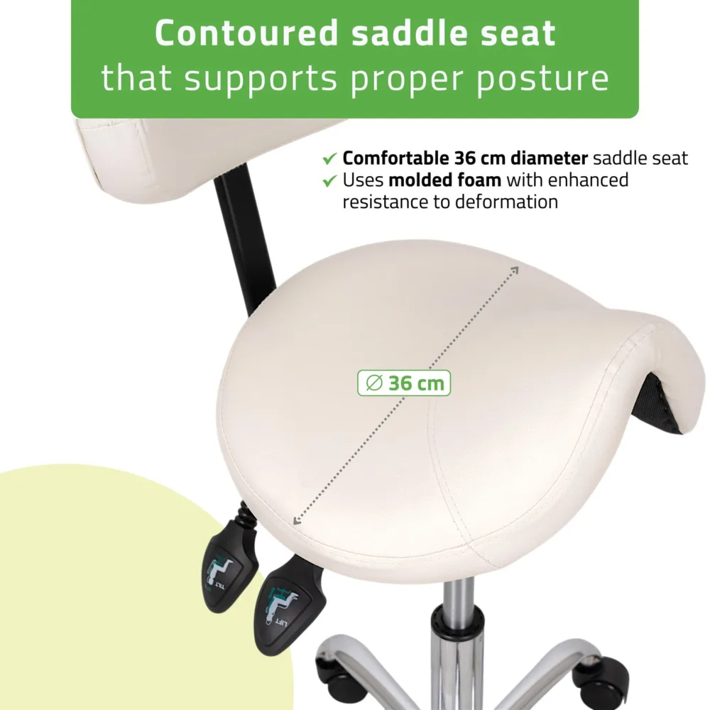Sadultool seljatoega Sola, PVC k501 professionaalile1