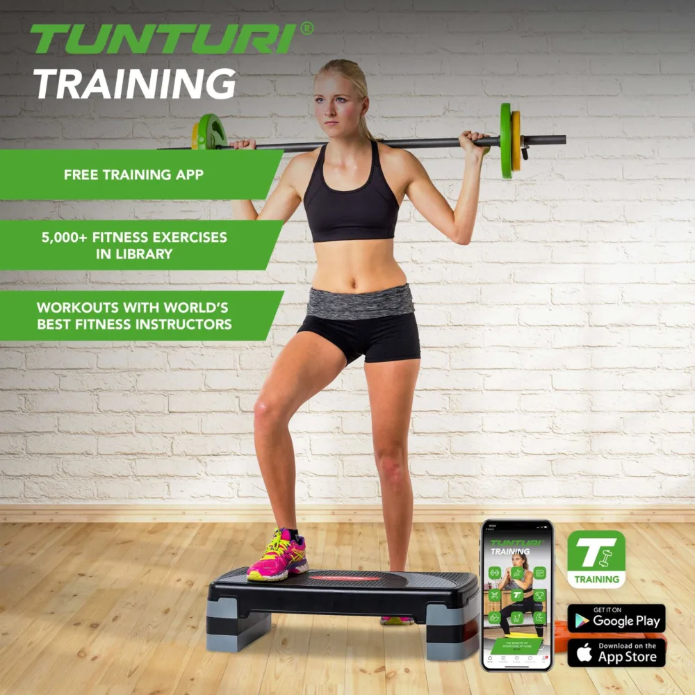 Tunturi stepipink aeroobikaks ja fitness treeninguks, 80 cm, 4 kg4