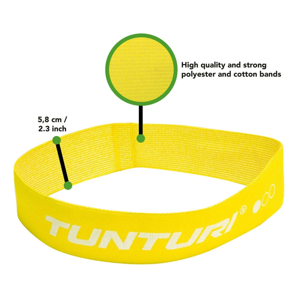 Tunturi tekstiilist treeningkummide komplekt (3 tk) (8)