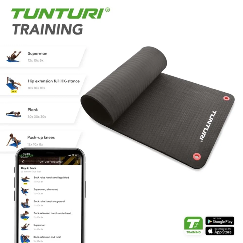 Tunturi treeningmatt Pro 180cm3
