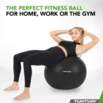 Võimlemispall TUNTURI Gymball 90cm, Anti Burst, Must3