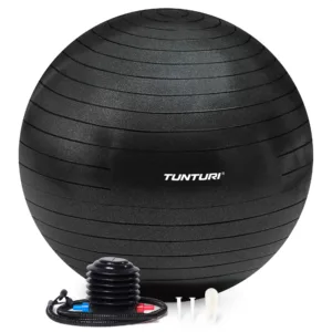 Võimlemispall TUNTURI Gymball 90cm, Anti Burst, Must9