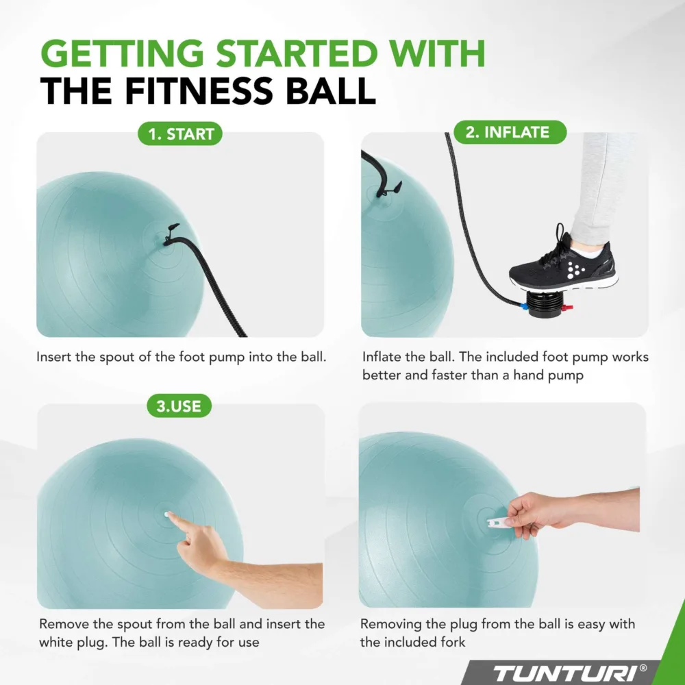 Võimlemispall TUNTURI Gymball 90cm, Anti Burst, Petrol1.jpg