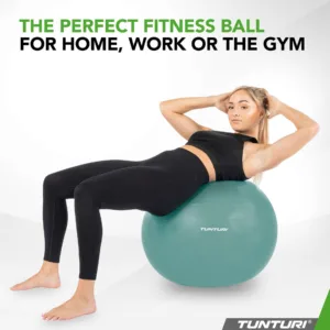 Gymnastics ball TUNTURI Gymball 90cm, Anti Burst, Petrol4.jpg
