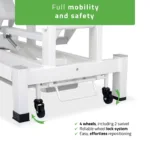 imgi 28 eng pl Fortis 5 ERGO treatment table electric height adjustment with foot control bar ERGO cushion k729 light gray 2443 5 (1)