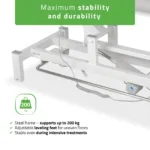 imgi 29 eng pl Fortis 5 ERGO treatment table electric height adjustment with foot control bar ERGO cushion k729 light gray 2443 6 (1)