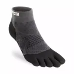 Injinji RUN 2.0 õhukesed keskmise kõrgusega varvassokid Mustad hallid