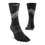 Injinji RUN õhukesed kõrged varvassokid coolmax must (1)