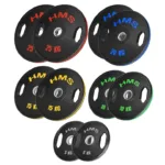 Kangiketaste komplekt RUBBERIZING OLYMPIC PLATES 2 x 5 25 KG (150 KG) HMS7