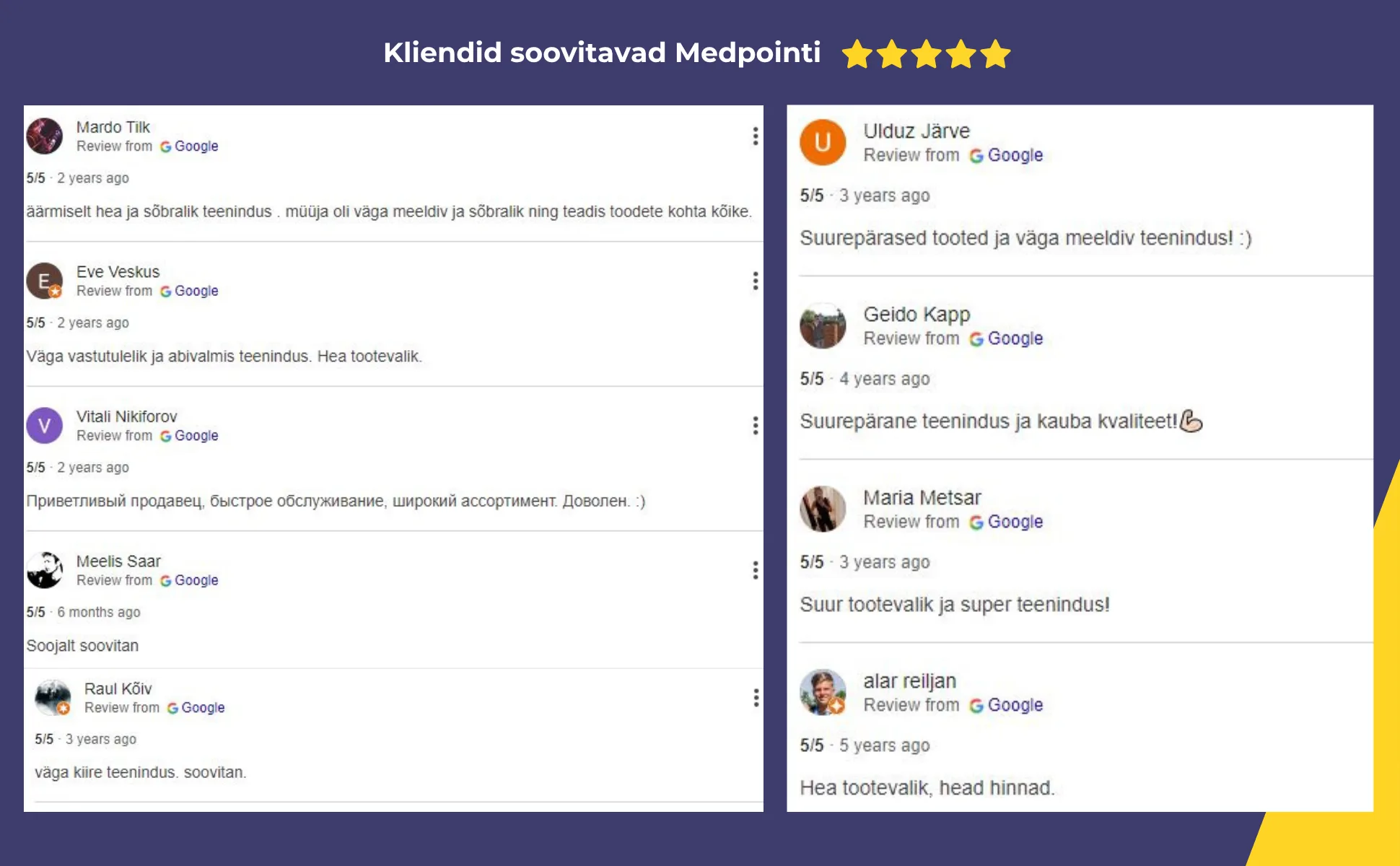 Kliendid soovitavad Medpointi (2)