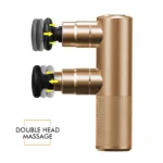 Medpoint kahe peaga massaažipüstol Mini Twin Gold Edition