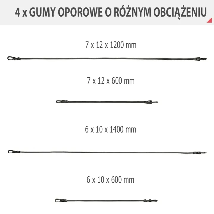 Tuub treeningkummide komplekt HMS TX027 Tuub treeningkummide komplekt HMS TX027