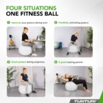 Võimlemispall 65cm, valge, pumbaga Tunturi5.jpg
