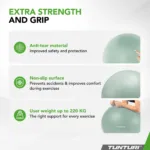 Võimlemispall TUNTURI Gym Ball 90cm, Anti Burst, Mint2