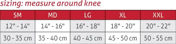 kneesizingcharts-02_2 Mueller® Comfort põlve tugiside - Image 3