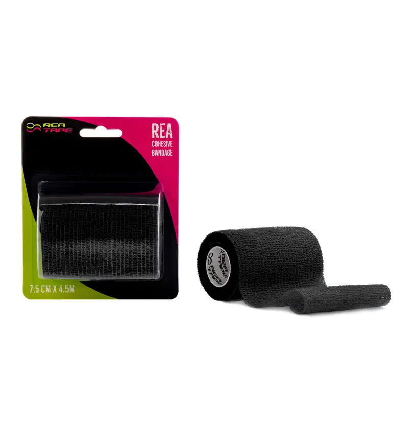 rea-cohesive-must-7cm REA Kohesiivne elastikside 7.5cm x 4.5m must - Image 1