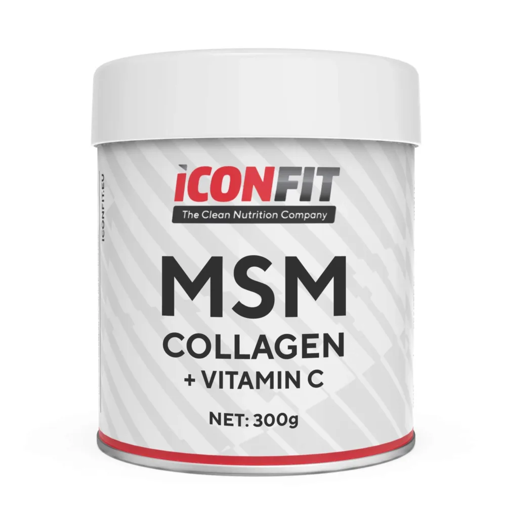ICONFIT-MSM-Collagen-vitC-300g-v1 ICONFIT MSM Collagen+Vitamiin C (Liigestele) 300g - Image 1