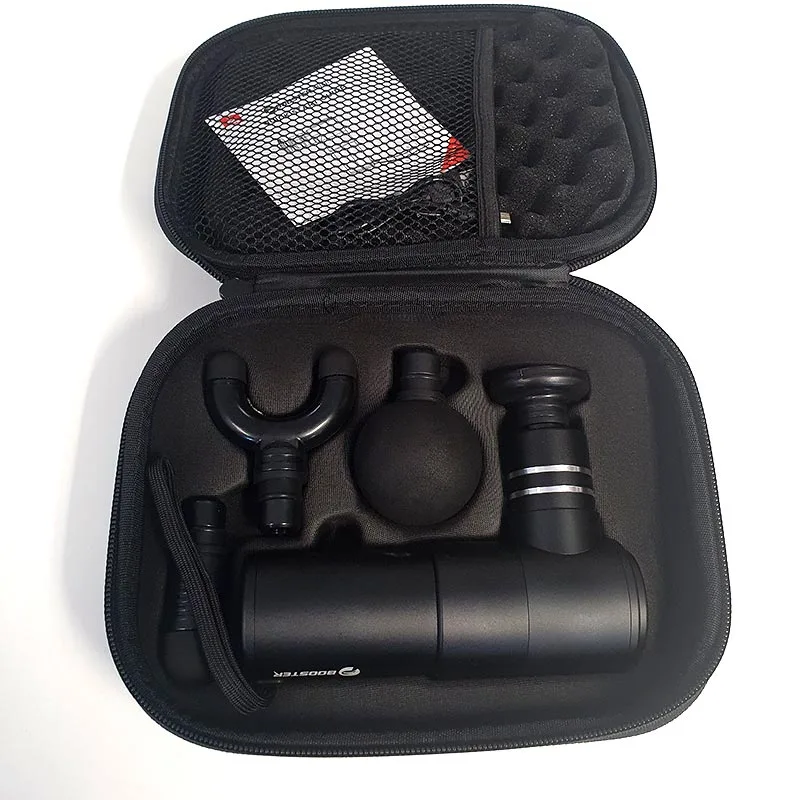 booster-mini-kohver2 Booster Pocket Mini massaažipüstol - juhtmevaba löökraviseade - Image 7