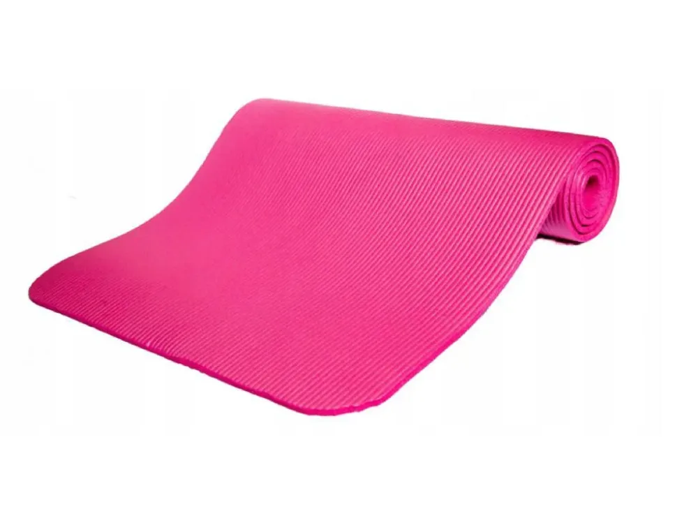 roosa 1cm joogamatt NBR treeningmatt 180x60x1cm Roosa - Image 1
