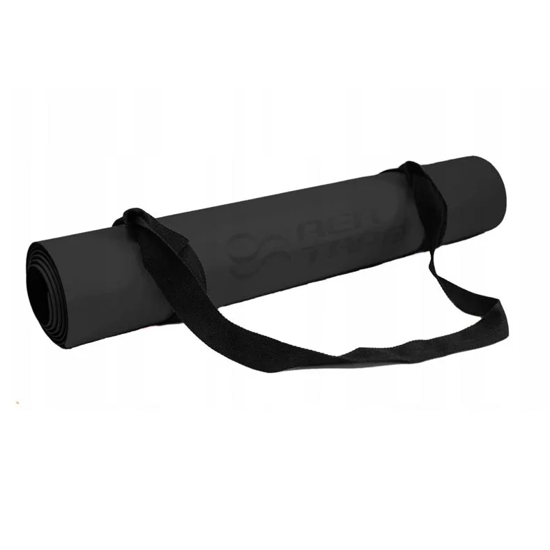 rea-joogamatt-paelaga REA joogamatt 180x60x0.6cm -kvaliteetne materjal Must - Image 2