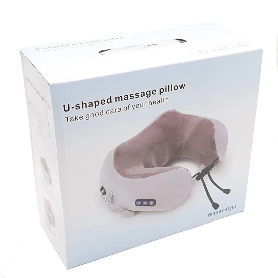 U-kujuline-kaelamassaazipadi Medpoint Akuga kaela masseerija / reisipadi - Image 6