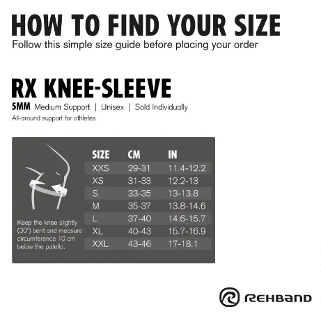 Rehband rx põlve tugiside Rehband RX Põlve tugiside 5mm - Carbon must - Image 3