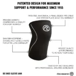 Rehband RX Põlve tugiside 5mm - Carbon must - Image 5