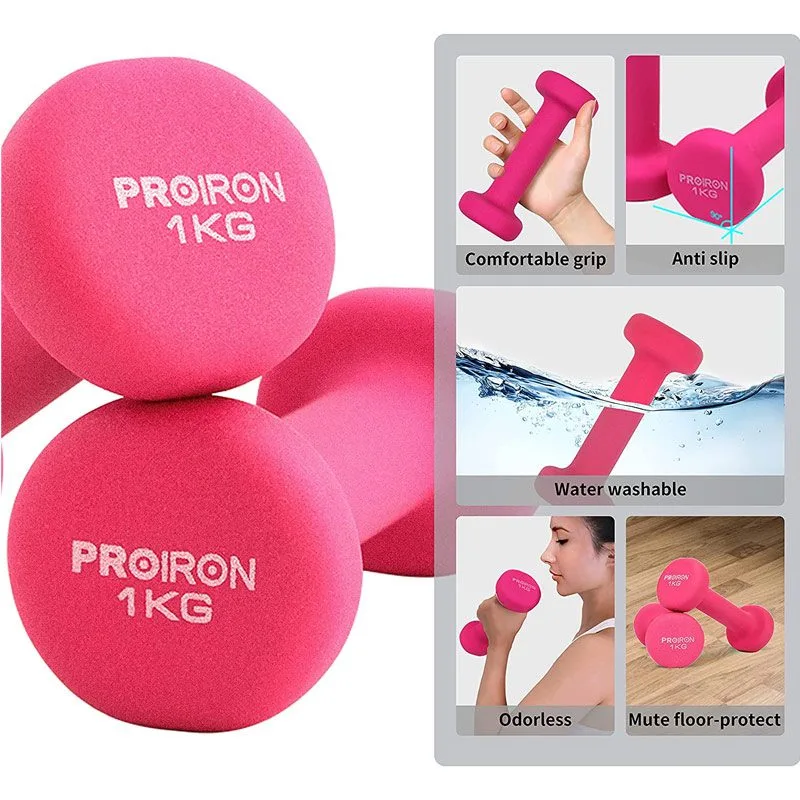 1kg-hantlid PROIRON hantilte komplekt koos hoidjaga - Image 2