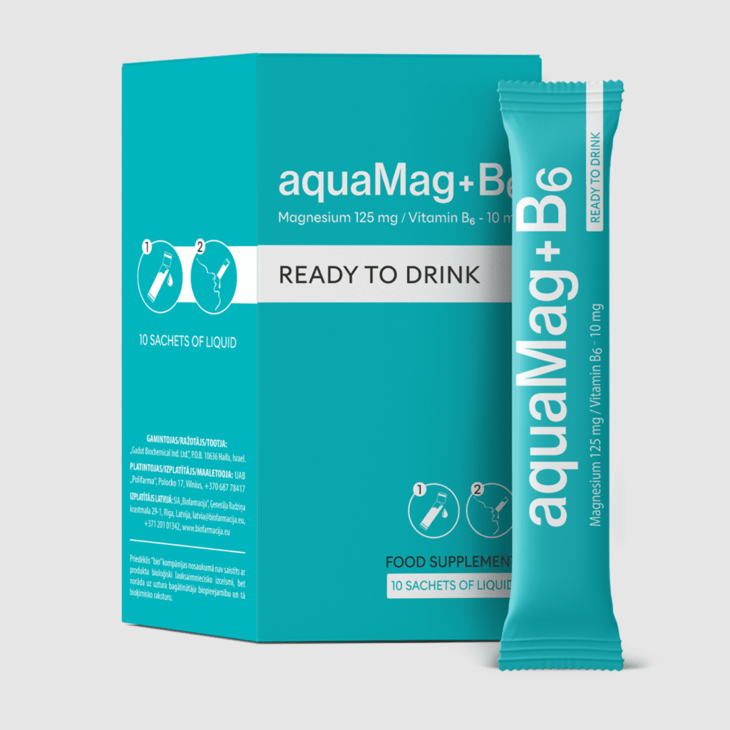 Vedel Magneesium aquaMag+B6 pakikesed 10tk - Medpoint