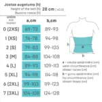 elastne meditsiiniline vöö mõõdud