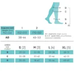 kompressioon säärised unisex suurused