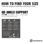 Rehband QD pahkluu tugi 3mm mõõdud