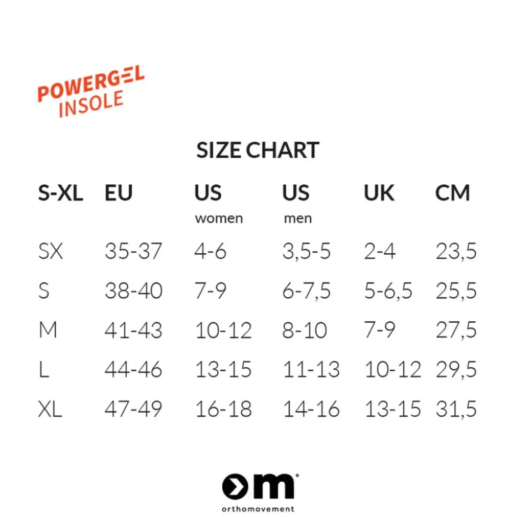 OM Powergel Insoles - geelist sisetallad suurused OM Powergel Insoles - geelist sisetallad - Image 3