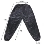 SAUNA SUIT HMS kaalulangetus sportlastele mõõdud.