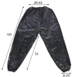 SAUNA SUIT HMS kaalulangetus sportlastele mõõdud.