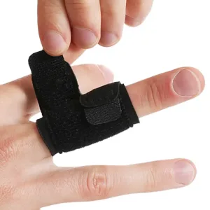 Kohandatav sõrmekaitse sportimiseks must.