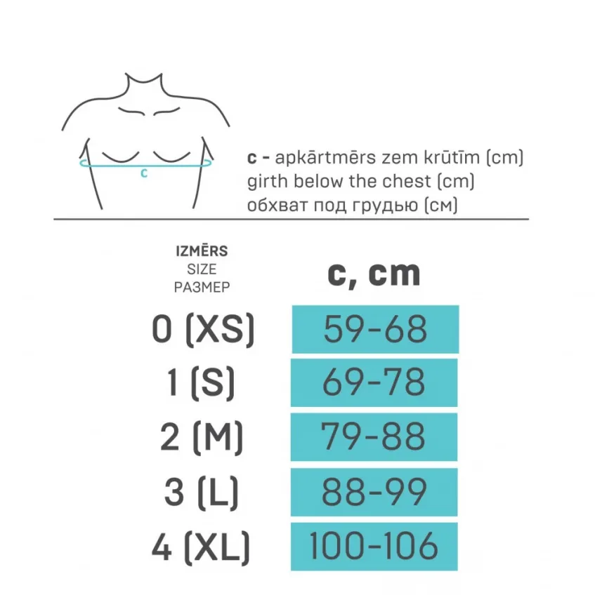 Mugavad Elastsed meditsiinilised rühitraksid metallist tugedega suurused Mugavad Elastsed meditsiinilised rühitraksid metallist tugedega suurused