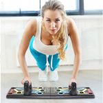 Multifunktsionaalne kätekõrverduste push up laud naine